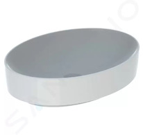 Geberit VariForm - Umyvadlo na desku 55x40 cm, bez přepadu, bez otvoru pro baterii, bílá 500.771.01.2