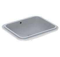 Geberit VariForm - Umyvadlo vestavné 58x49 cm, s přepadem, bílá 500.764.01.2