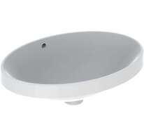 Geberit VariForm - Umyvadlo zápustné 50x40 cm, s přepadem, bílá 500.708.01.2