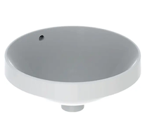 Geberit VariForm - Umyvadlo zápustné, průměr 40 cm, s přepadem, bílá 500.700.01.2