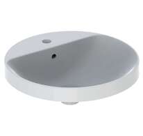 Geberit VariForm - Umyvadlo zápustné, průměr 48 cm, s přepadem, bílá 500.704.01.2