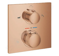 Grohe Allure - Termostatická baterie pod omítku, pro 2 spotřebiče, Warm Sunset 19446DA2