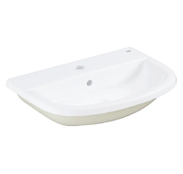 Grohe Bau Ceramic - Umyvadlo nábytkové 56x40 cm, s přepadem, otvor pro baterii, alpská bílá 39422000