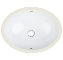 Grohe Bau Ceramic - Umyvadlo zápustné 56x42 cm, s přepadem, alpská bílá 39423000