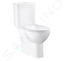 Grohe Bau Ceramic - WC kombi set s nádržkou a sedátkem softclose, rimless, alpská bílá 39346000