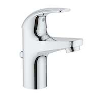 Grohe BauCurve - Umyvadlová baterie s výpustí, chrom 32805000
