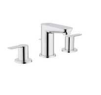 Grohe BauEdge - Umyvadlová baterie s výpustí, 3-otvorová instalace, chrom 20197000