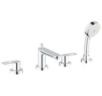 Grohe BauLoop - Baterie na okraj vany, 4-otvorová instalace, chrom 2511900A