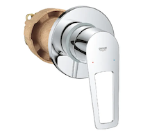 Grohe BauLoop - Sprchová baterie pod omítku, s tělesem, chrom 29042001