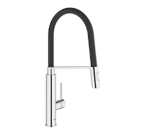 Grohe Concetto - Dřezová baterie s flexibilním ramenem s přepínačem, chrom 31491000