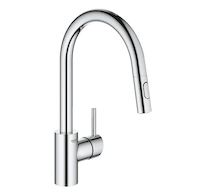 Grohe Concetto - Dřezová baterie s výsuvnou sprškou, chrom 31483002