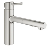 Grohe Concetto - Páková dřezová baterie, supersteel 30273DC1