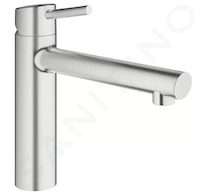 Grohe Concetto - Páková dřezová baterie, supersteel 31128DC1