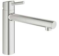 Grohe Concetto - Páková dřezová baterie, supersteel 31129DC1