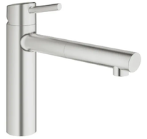 Grohe Concetto - Páková dřezová baterie, supersteel 31129DC1