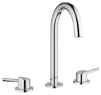 Grohe Concetto - Umyvadlová baterie s výpustí, 3-otvorová instalace, chrom 20216001