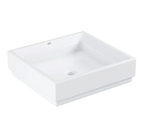 Grohe Cube Ceramic - Umyvadlo bez přepadu, 50x47 cm, PureGuard, alpská bílá 3948100H