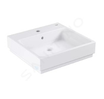 Grohe Cube Ceramic - Umyvadlo s přepadem, 50x49 cm, PureGuard, alpská bílá 3947400H