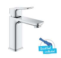 Grohe Dice - Umyvadlová baterie s výpustí Push-Open, studený start, chrom 1018360000