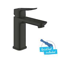 Grohe Dice - Umyvadlová baterie s výpustí Push-Open, studený start, matná černá 1018362430
