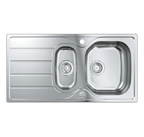 Grohe  - Dřez K200, 97x50 cm, kartáčovaná nerez 31564SD1