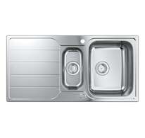 Grohe Dřezy - Dřez K500 s automatickým odtokem, 100x50 cm, kartáčovaná nerez 31572SD1