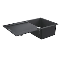 Grohe Dřezy - Kompozitní dřez K500 s automatickým odtokem, 86x50 cm, granitová černá 31644AP0