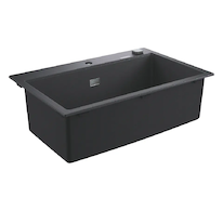 Grohe Dřezy - Kompozitní dřez K700 s automatickým odtokem, 78x51 cm, granitová černá 31652AP0