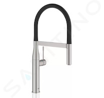 Grohe Essence - Dřezová baterie s flexibilním ramenem s přepínačem, supersteel 30294DC0