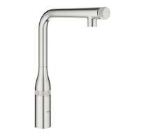Grohe Essence SmartControl - Dřezová baterie s výsuvnou koncovkou, SmartControl, supersteel 31615DC0