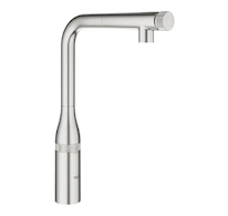 Grohe Essence SmartControl - Dřezová baterie s výsuvnou koncovkou, SmartControl, supersteel 31615DC0