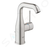 Grohe Essence - Umyvadlová baterie s výpustí, supersteel 23462DC1
