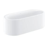 Grohe Essence - Volně stojící vana 180x80 cm s přepadem, alpská bílá 39729000