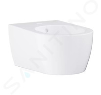 Grohe Essence - Závěsný bidet s přepadem, PureGuard, alpská bílá 3957400H