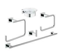 Grohe Essentials Cube - Sada doplňků do koupelny 5 v 1, chrom 40758001
