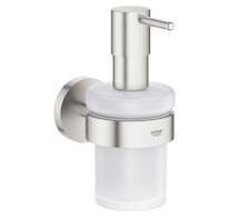 Grohe Essentials - Dávkovač tekutého mýdla s držákem, supersteel 40448DC1