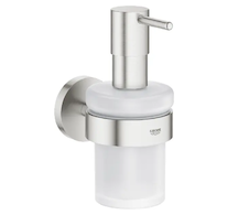 Grohe Essentials - Dávkovač tekutého mýdla s držákem, supersteel 40448DC1