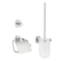 Grohe Essentials - Sada doplňků pro toaletu 3 v 1, supersteel 40407DC1