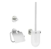 Grohe Essentials - Sada doplňků pro toaletu 3 v 1, supersteel 40407DC1
