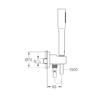 Grohe Euphoria Cosmopolitan - Sprchová hlavice Stick s hadicí a držákem, chrom 26404000