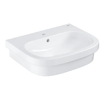 Grohe Euro Ceramic - Umyvadlo s přepadem, 60x48 cm, alpská bílá 39337000