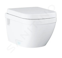Grohe Euro Ceramic - Závěsné WC se sedátkem softclose, rimless, alpská bílá 39703000
