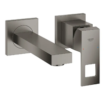 Grohe Eurocube - Umyvadlová baterie pod omítku, 2-otvorová instalace, kartáčovaný Hard Graphite 19895AL0