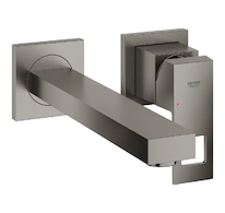 Grohe Eurocube - Umyvadlová baterie pod omítku, 2-otvorová instalace, kartáčovaný Hard Graphite 23447AL0