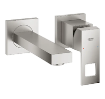 Grohe Eurocube - Umyvadlová baterie pod omítku, 2-otvorová instalace, supersteel 19895DC0