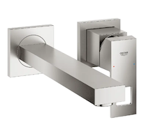 Grohe Eurocube - Umyvadlová baterie pod omítku, 2-otvorová instalace, supersteel 23447DC0