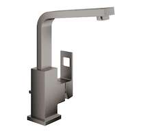 Grohe Eurocube - Umyvadlová baterie s výpustí, kartáčovaný Hard Graphite 23135AL0