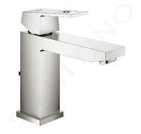 Grohe Eurocube - Umyvadlová baterie s výpustí, supersteel 23445DC0
