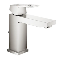 Grohe Eurocube - Umyvadlová baterie s výpustí, supersteel 23445DC0