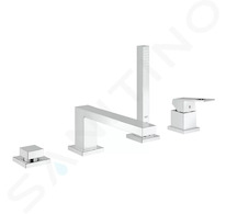 Grohe Eurocube - Vanová baterie na okraj vany, 4-otvorová instalace, chrom 19897001